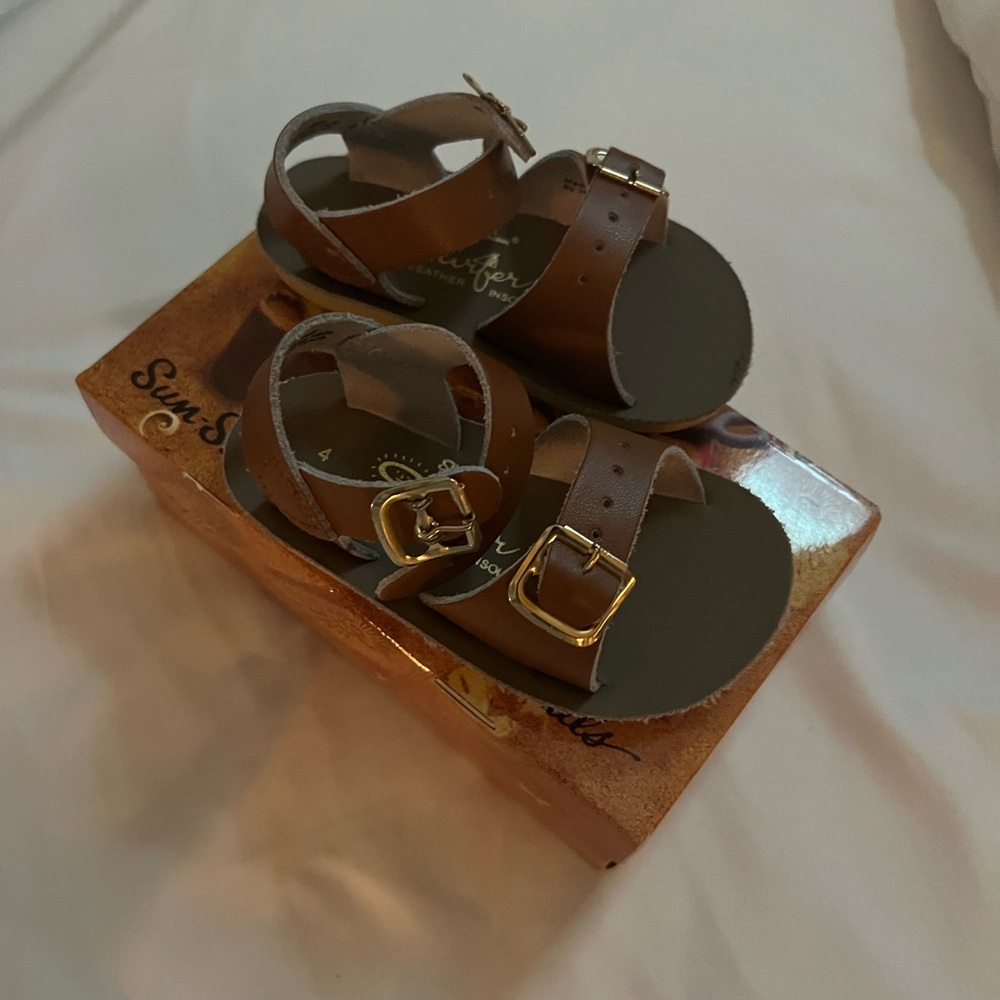 Tan Kids Sandals